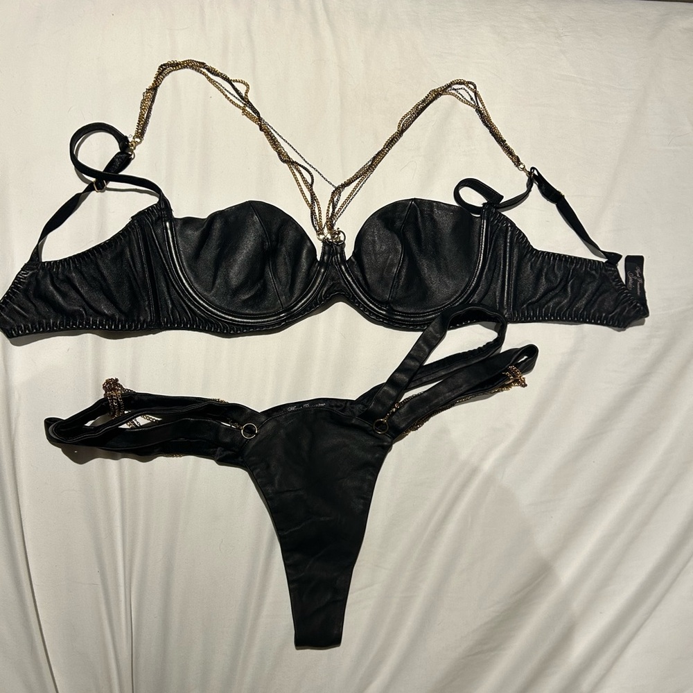 Chic Black Strappy Lingerie Set
